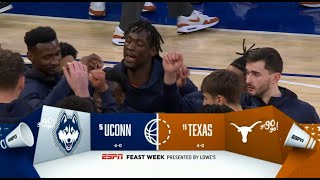 UConn Men's Basketball Highlights v. Texas 11/20/2023 (Empire Classic Championship)
