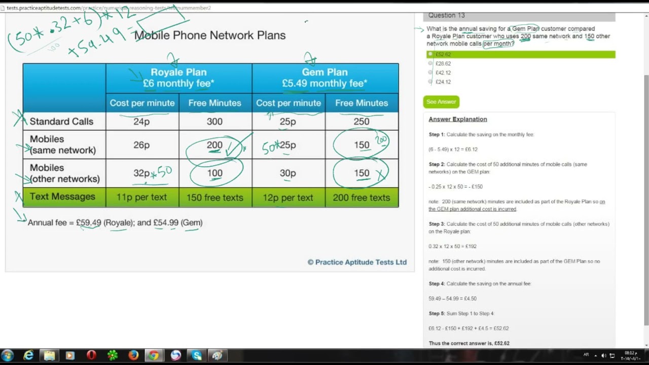 Practice Aptitude Test Question 13 Call Center YouTube