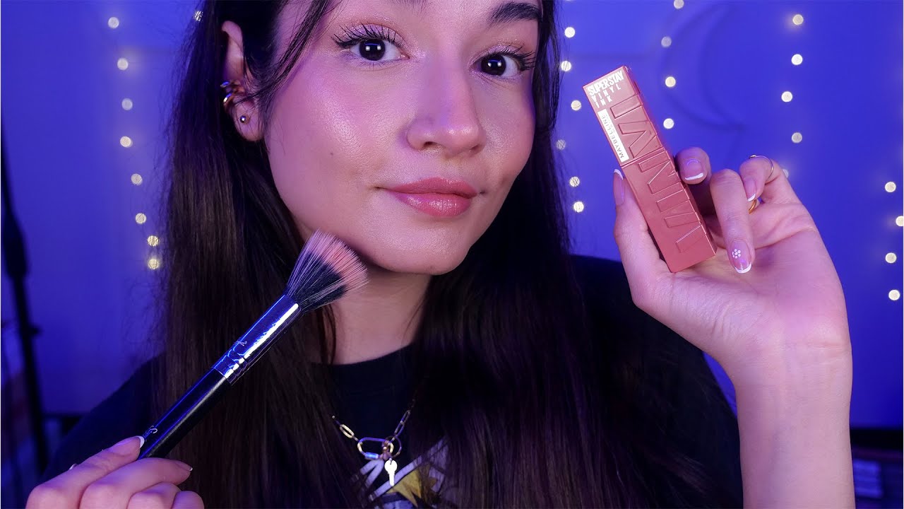 ASMR My Everyday Makeup (Mouth Sounds, Tapping, No Talking) *PURE TINGLES*