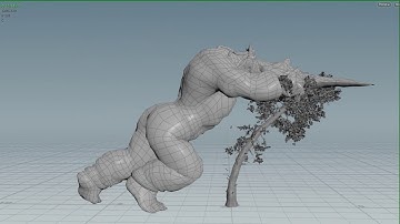 Houdini Vellum Tree Rig Test