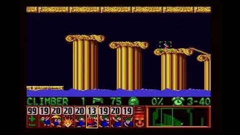 Lemmings (SNES) Tricky 7: Been there, seen it, done it