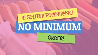 T Shirt Printing Singapore No Minimum Order | T Shirt Printing Singapore