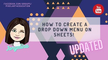 How to make a drop down menu on google sheets: UPDATED!