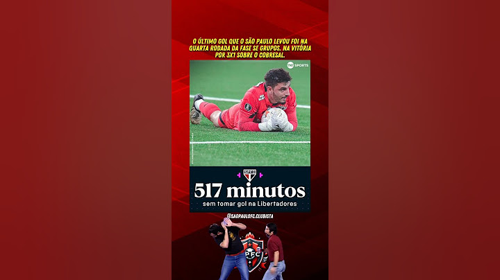 O último gol que o São Paulo sofreu na libertadores foi em maio contra o Cobresal. #libertadores