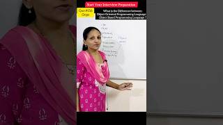 What is the Difference between Object Oriented & Object Based Programming Language? #shorts #viral