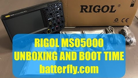 RIGOL MSO5000 Unboxing and Boot Time