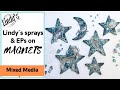 Mixed media magnets tutorial by maria lillepruun