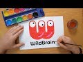 old WildBrain logo - painting