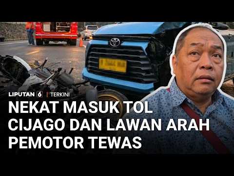 Nekat Masuk Tol Cijago dan Lawan Arah, Pengendara Motor Sport Tewas Usai Tabrak Taksi | Liputan 6