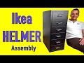 Ikea HELMER Drawer unit on castors assembly instructions