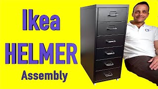Ikea HELMER Drawer unit on castors assembly instructions