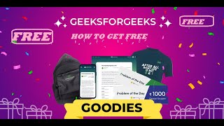 How to Get Free T-shirt of Geeksforgeeks ||  Hoddies || bags || How to get GFG Goodies screenshot 2
