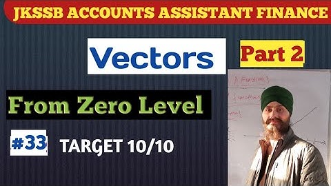 JKSSB Accounts Assistant (Finance)| Mathematics |Vectors | lec.no.33Dilbeer Singh