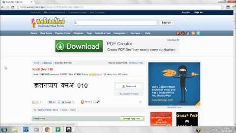 Microsoft office word Font! (kruti dev font/Hindi font)
