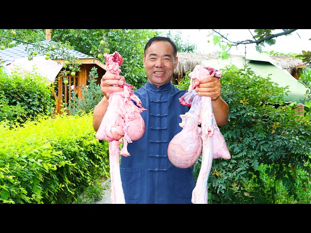 Fresh BULL TESTICLES And PENIS Cooked in Paper! Spicy and Chewy! | Uncle Rural Gourmet