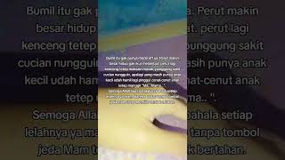 Semoga Allah lipat gandakan pahala setiap lelahnya ya mam. Aamiin 😇🤲🏼#pregnant