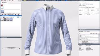 3D Simulation Einer Hemdenkollektion