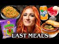 Wwes becky lynch eats her last meal
