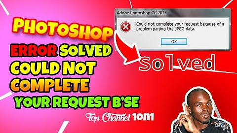 photoshop error solved   could not complete your request because unknown or invalid JPEG maker type