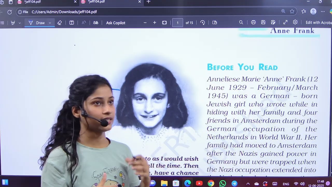 From the Diary of Anne Frank - Explanation & Summary ll Class10th, Chapter-4 (Part 1st) ll (2026-27)