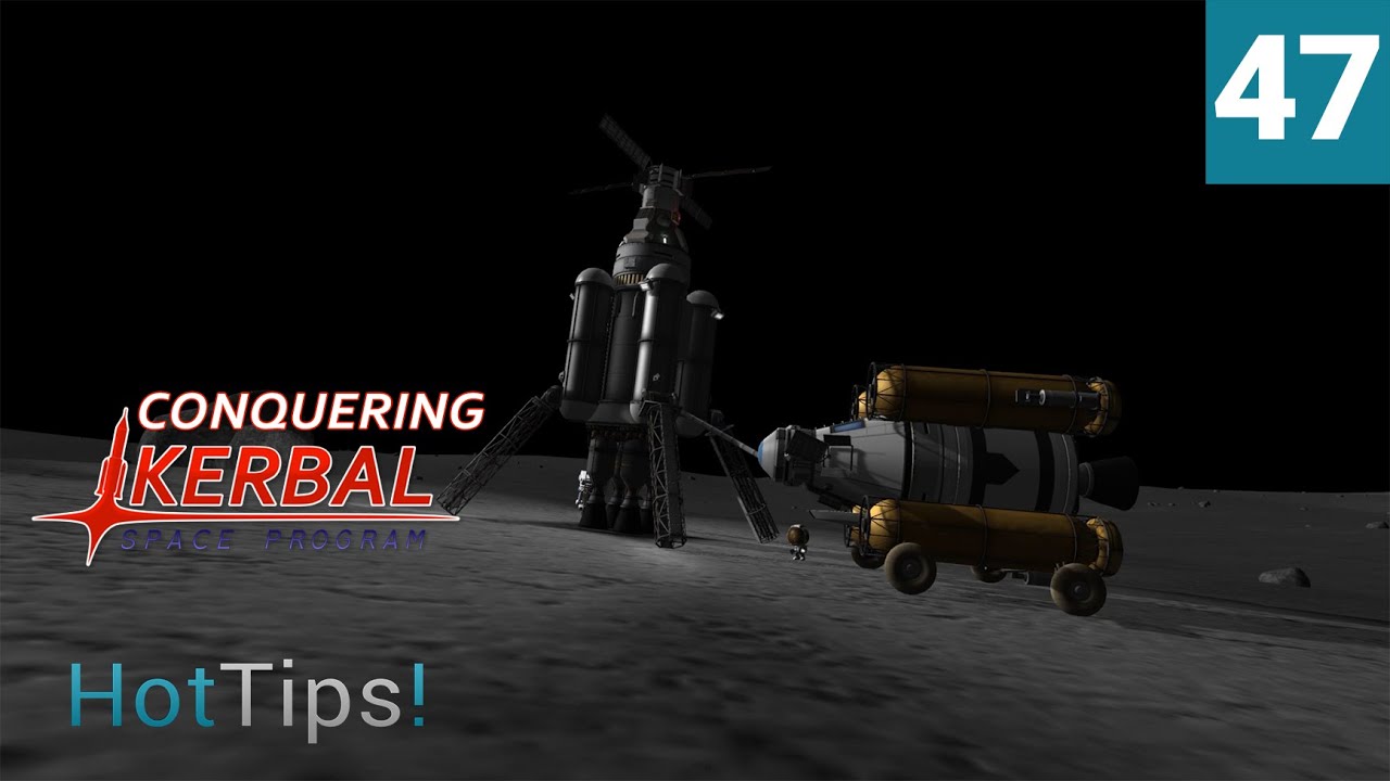 Kerbal Space Program [1.1.2] - Ep 47 - Mun Rescue and Refuel - Let's ...