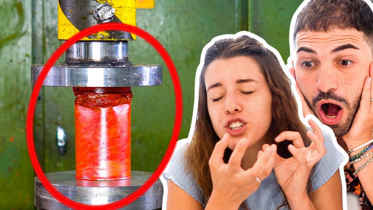 OGGETTI SCHIACCIATI DA UNA PRESSA! *soddisfacente*