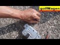 VW Golf 5 repair rear door lock / change