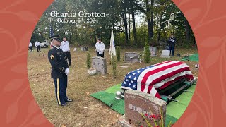 Charlie Grotton Funeral Viewing Graveside Service