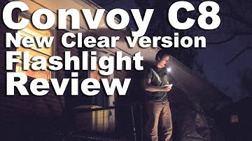 (Sub $25) Convoy C8 Clear Flashlight review Best Budget Thrower Around Now Updated!