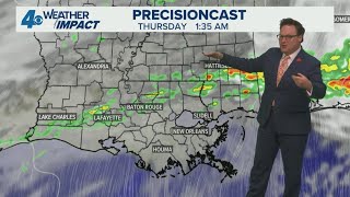 Weather Impact Alert: Severe potential Northshore tonight, more rounds of rain through the weekend
