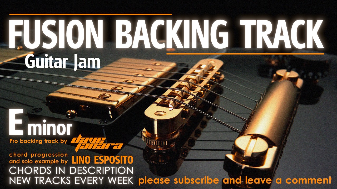 🎸 Fusion Backing Track in E Minor - Groovy Guitar Jam Track