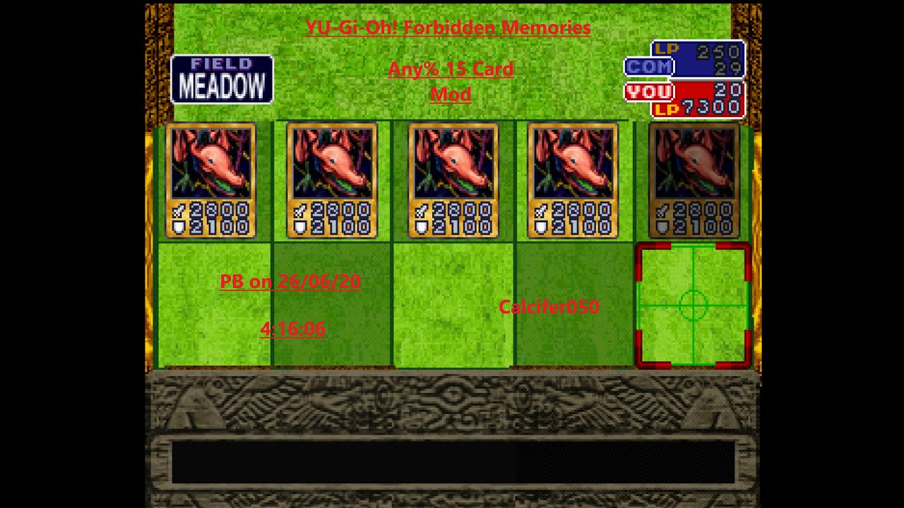 Yugioh Forbidden Memories 15 Card Mod
