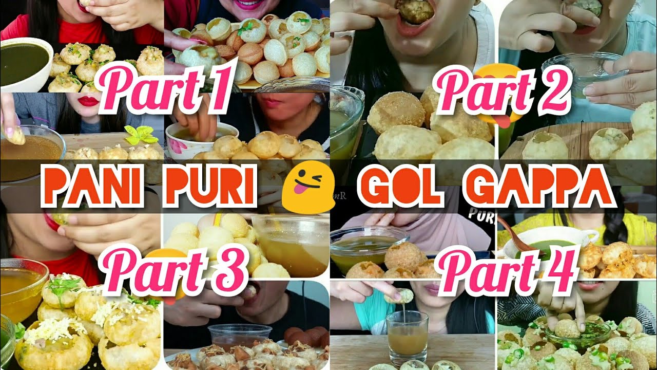 Pani puri/Gol gappa eating|COMPILATION|ASMR mukbang|COMPETITION|CHALLENGE|Eating sound|