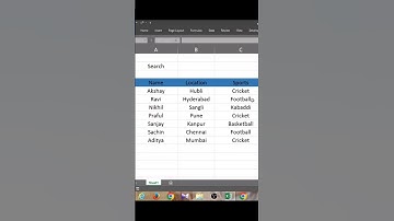 Create Search Box in Excel || Excel mein Search Box Kaise Banaye 🔥😎  #excel #shorts