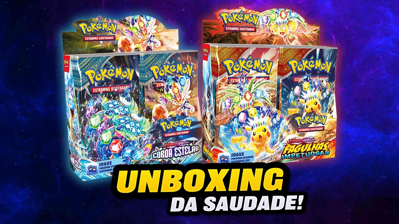 UNBOXING DA SAUDADE! Vamos Voltar para Coroa Estelar e Fagulhas Impetuosas, com diversos produtos!
