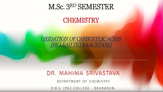 OXIDATION BY LEAD TETRA ACETATE