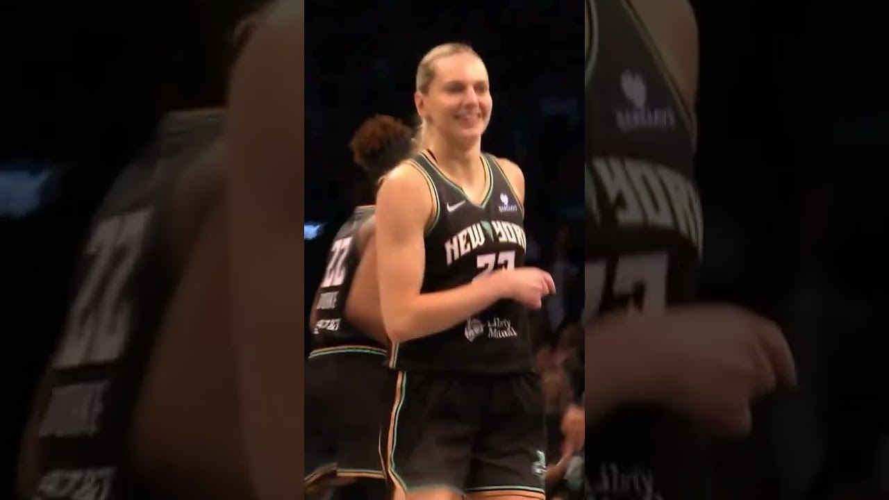 🔥 Marine Johannes for 3 | New York Liberty WNBA women's basketball 