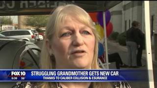 Recycled Rides Gifting: Caliber Collision and Esurance in Tempe, AZ - 1/11/17
