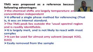 TMS as an Internal Standard