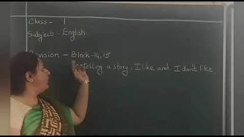 Date:08-04-2021 Class:1 Subject: English Revision