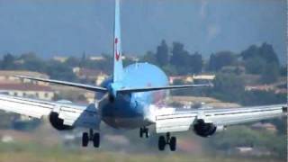 Thomsonfly Thomson Airways Boeing 737-300 Landing At Corfu International Airport Cfulgkr