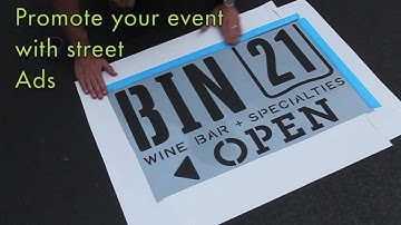 Promotional Stencils with Spray Chalk