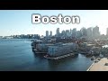 Drone Boston, Massachusetts | Massachusetts Bay | Langone Park | USS Cassin Young | Charles River