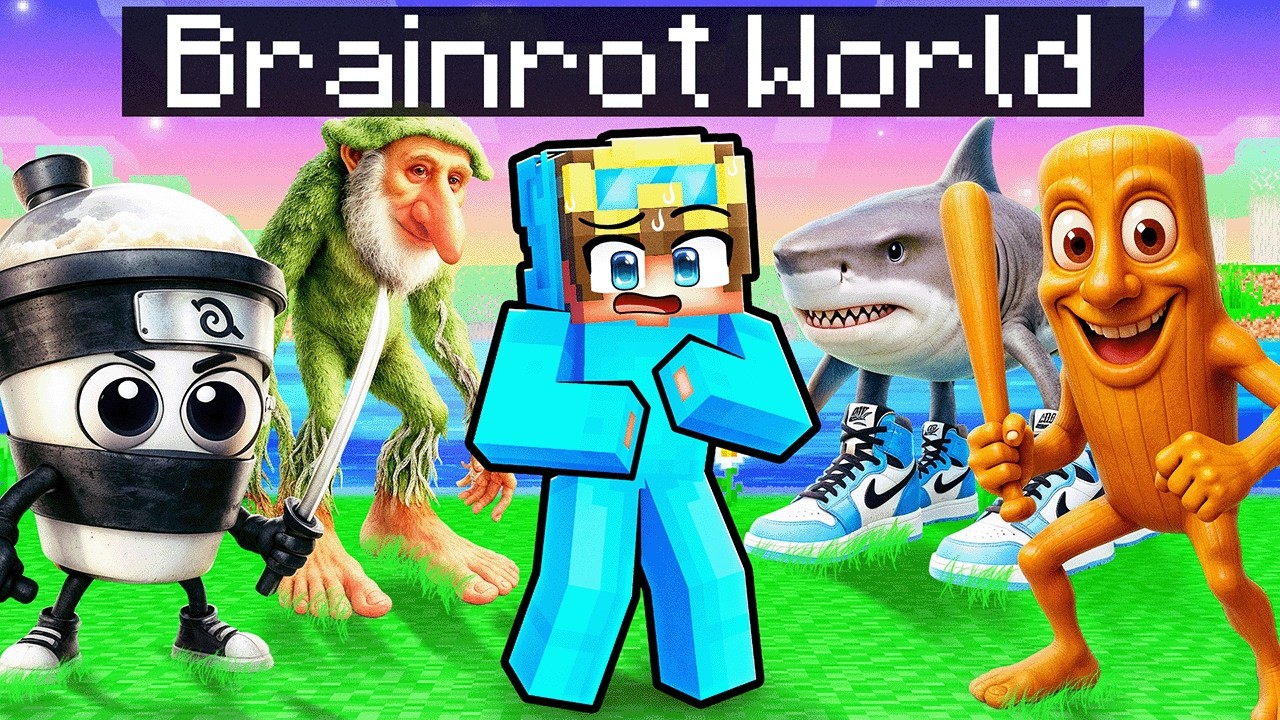 I Found a Secret BRAINROT World in Minecraft…