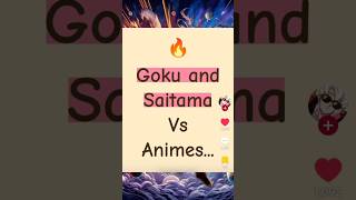 THESE are Goku & Saitama’s results vs anime?! HA! #anime #manga #dragonball #onepunchman #shorts