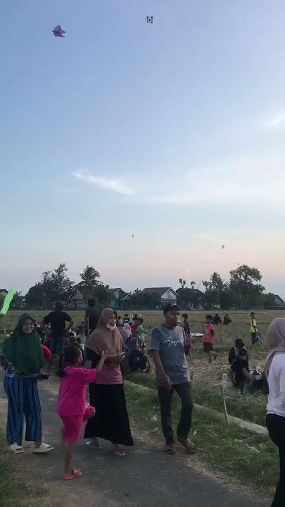 Penonton lomba layangan di 24 Metro Tejosari