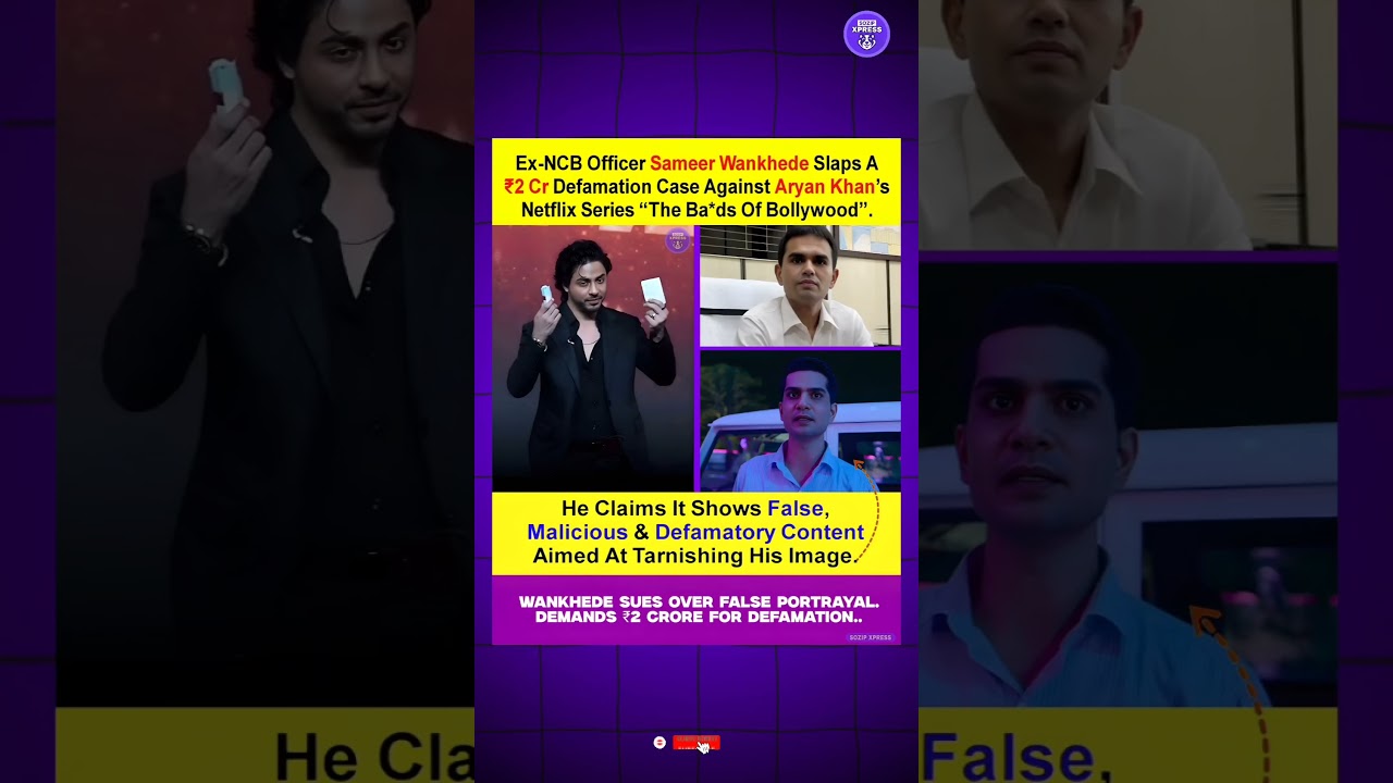 Sameer Wankhede ₹2 Crore Defamation Case on Aryan Khan Netflix Series | Bollywood Shocker 😱🔥 