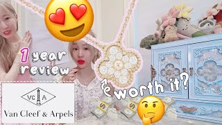 Van Cleef Vintage Alhambra Diamond Pave pendant 1 year review and thoughts