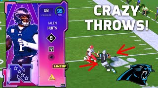 95 Jalen Hurts is INSANE on the Panthers Theme Team | Madden 23 Ultimate Team