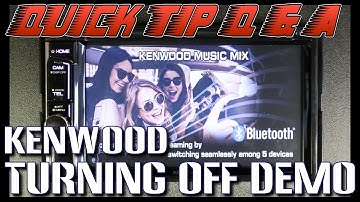 How to do turn the demo mode off on your new Kenwood radio
